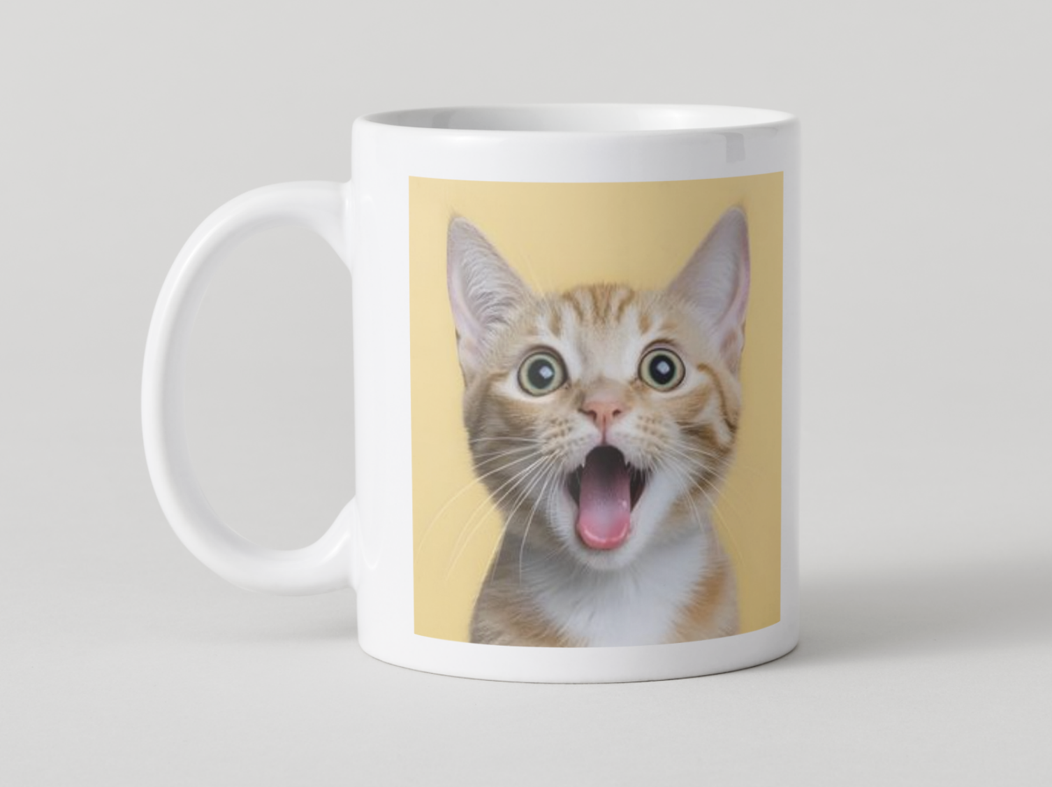 Personalised photo mug printed in the studio